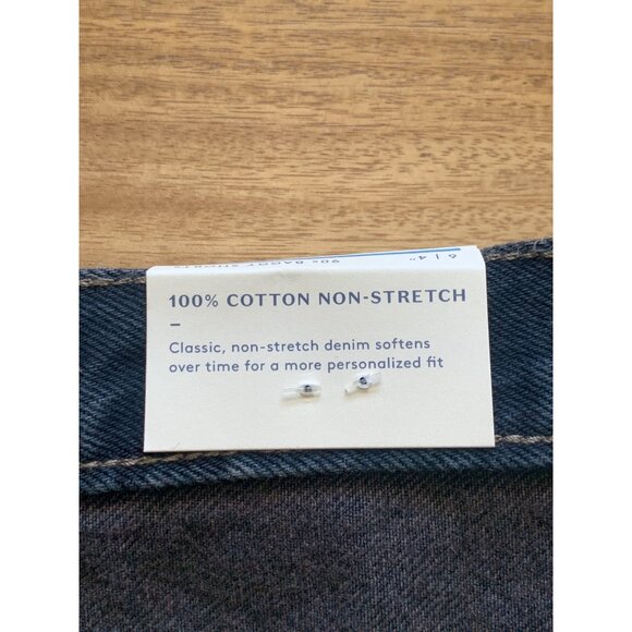 Universal Thread Womens Black Denim Cut-Off Baggy Shorts Cotton Mid-Rise Size 6 - Picture 13 of 14